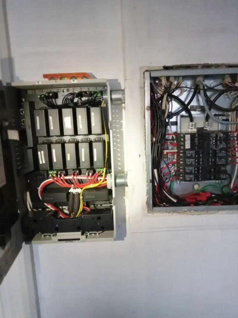 Electrical panel upgrade completed for Security Camera Wiring in Cassville